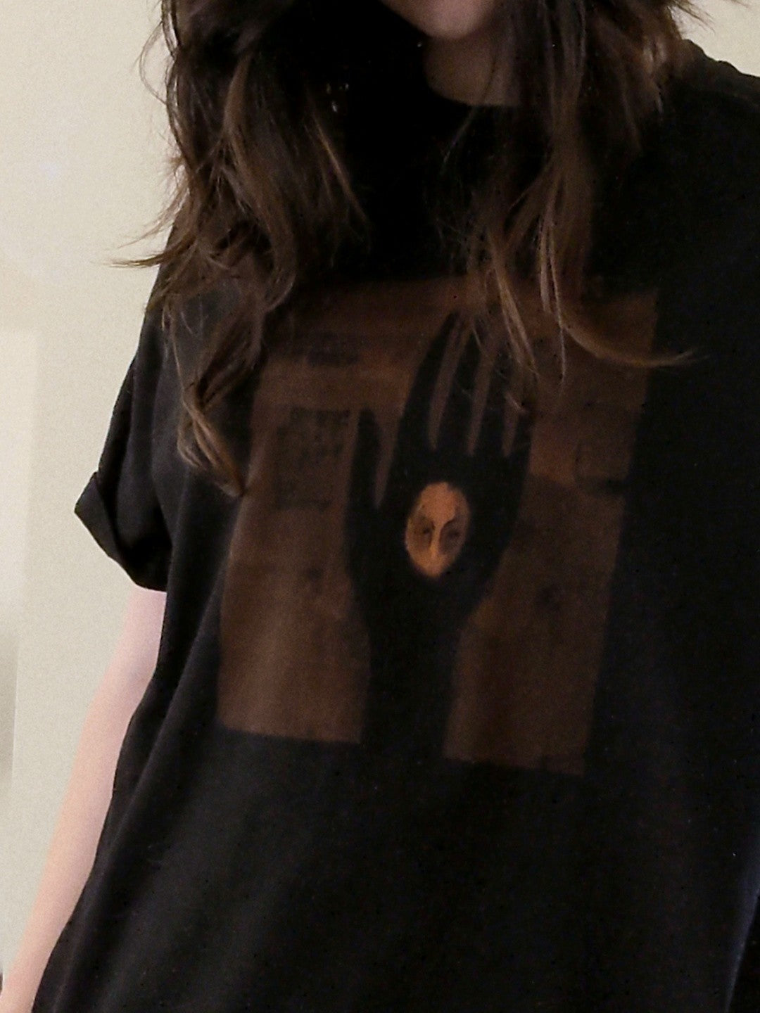 bleach-painted shirt (L)
