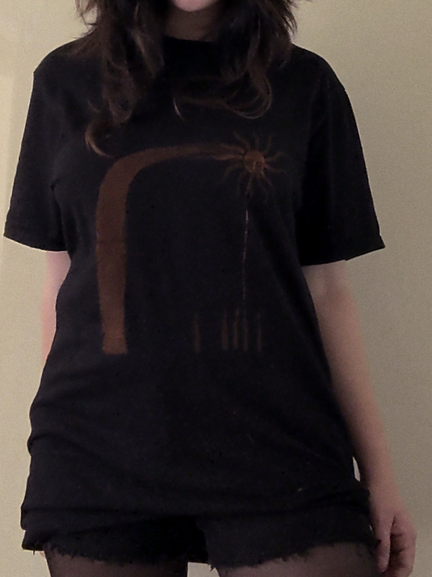 bleach-painted shirt (L)