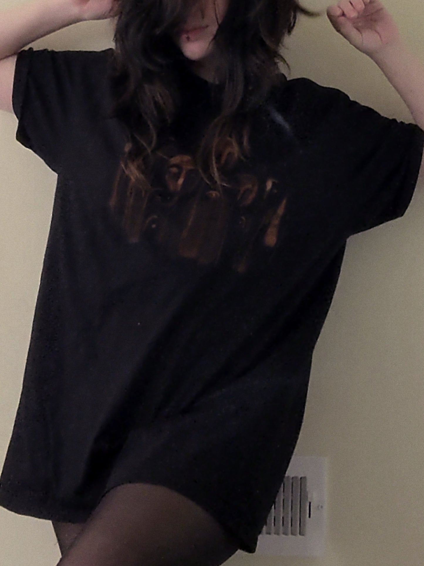 bleach-painted shirt (XL)