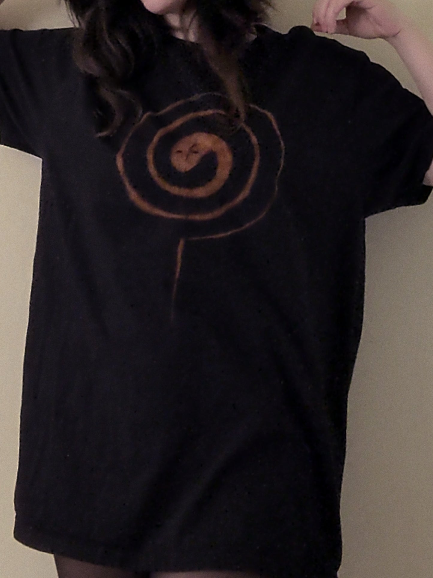 bleach-painted shirt (XL)