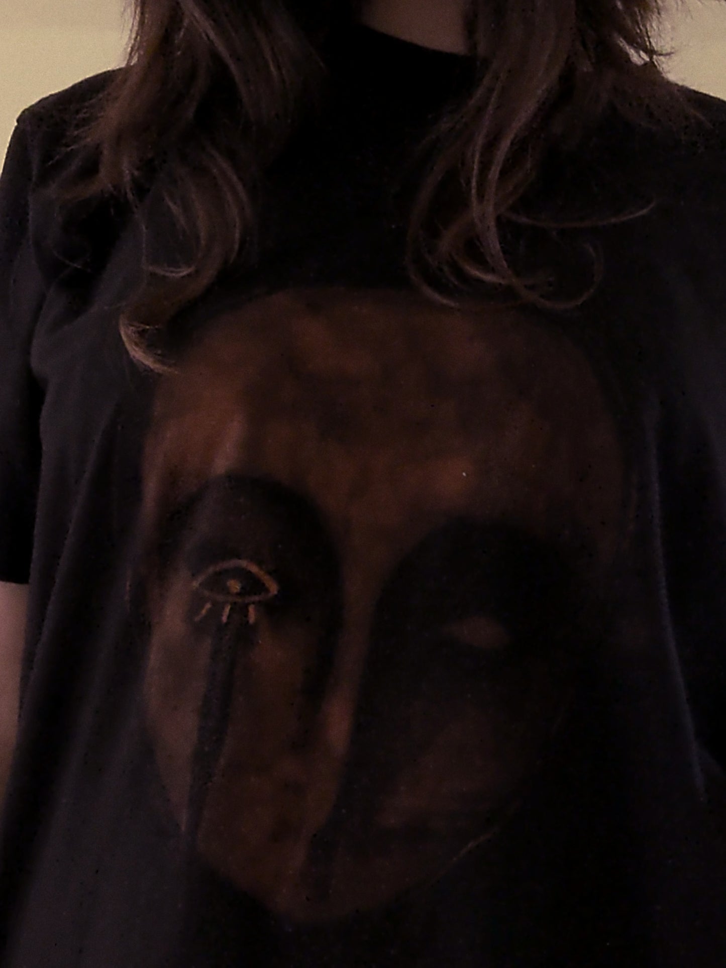 bleach-painted shirt (XL)
